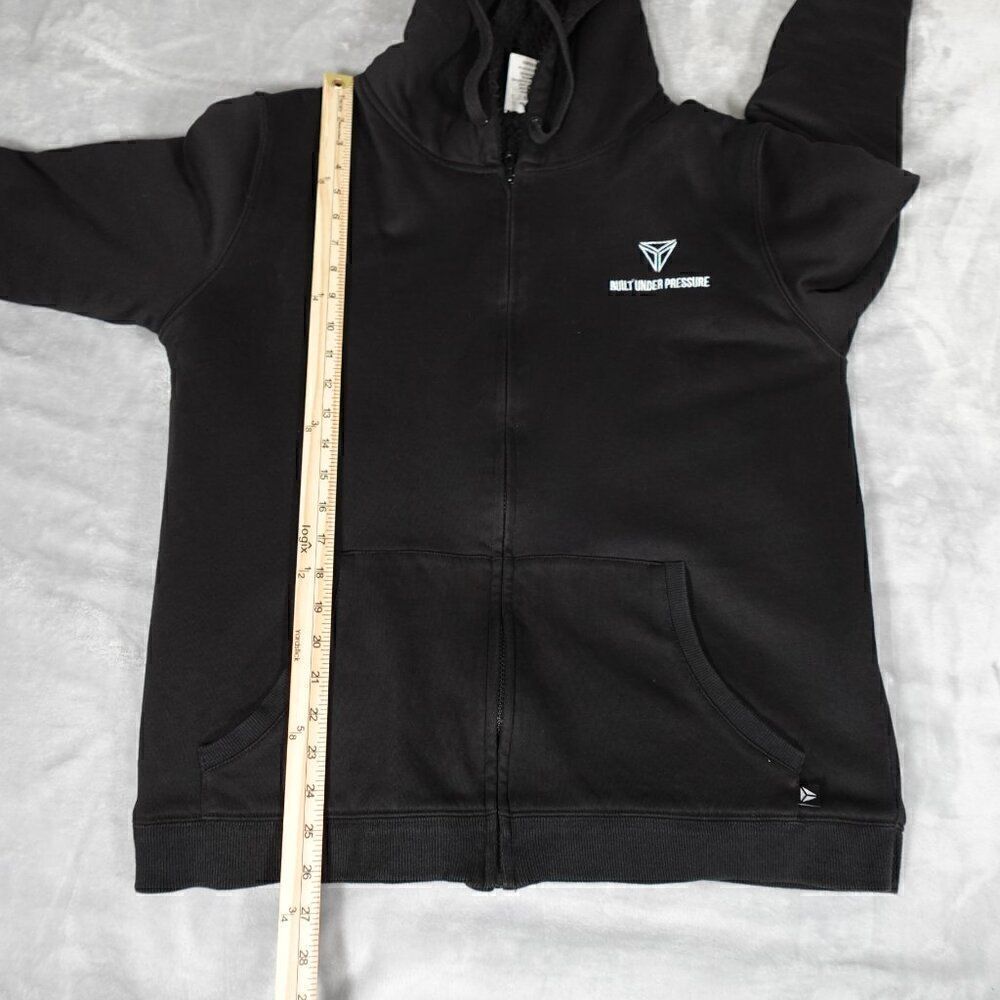 Sydney Jiu Jitsu Academy SJJA Sherpa Lined Hoodie Mens L Full Zip Logo Black - Picture 11 of 12
